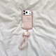 美穗ins風(fēng)粉色仿皮可愛(ài)kt表情適用于蘋(píng)果17ProMax手機殼iPhone16Pro小眾少女心簡(jiǎn)約小清新卡通高級感 仿皮粉色kt表情+毛絨手繩 iPhone 17 Pro
