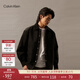 Calvin KleinJeans春秋男士潮流復古貼袋c(diǎn)k按扣翻領(lǐng)燈芯絨棉服外套J327311 BEH-太空黑 S