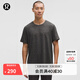 lululemon丨Soft Jersey 男士短袖針織衫芯吸 LM3ES3S 雜色黑/雜色石墨灰 L