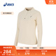亞瑟士ASICS女子萊卡跑步長(cháng)袖T恤保暖T恤 2012D394-001 米白色 L