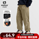 小豬班納（PEPCO）男童加絨褲子兒童防風(fēng)防水秋冬季保暖防寒抗靜電長(cháng)褲男孩過(guò)冬褲 【三防加絨戶(hù)外出行】01 160 【推薦體重80-100斤】