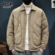 JEEP SPIRIT吉普高端90白鴨絨短款翻領(lǐng)羽絨服男2026冬季新款輕薄蓬松冬 森林綠 XL 推薦體重140-160斤