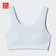優(yōu)衣庫童裝女童AIRism背心式少女文胸少女文胸防凸點(diǎn)482006 60 淺藍色 L /160 cm