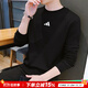 阿迪達斯（adidas）衛衣男裝25冬新款運動(dòng)服棉質(zhì)透氣舒適跑步長(cháng)袖休閑圓領(lǐng)時(shí)尚套頭衫 黑/時(shí)尚徽標/柔軟親膚/熱銷(xiāo)款 XL 碼【180-185cm/170-180斤】