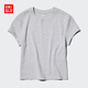 優(yōu)衣庫女裝圓領(lǐng)短T恤/短袖483455 03 灰色 L /160/88A