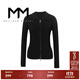 麥檬MM涼感萊賽爾毛針織衫毛衣拉鏈開(kāi)衫商場(chǎng)同款秋冬5F2130661 黑色5F2130661 S