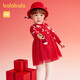 巴拉巴拉童裝嬰兒連衣裙公主裙2025年服甜美喜慶【商場(chǎng)同款】200125111002