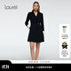 Laurèl25秋新款職場氣質(zhì)西裝連衣裙女LWD363Y01100 經(jīng)典黑 S