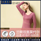 UOSO女士保暖內衣女60S莫代爾薄款睡衣無(wú)痕速干秋衣秋褲蓄熱家居服 醬紫【適宜5°~20°】 L 否 x 165