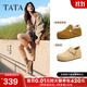 他她（TATA）女鞋2025加絨勃肯鞋外穿時(shí)尚休閑百搭新款鞋子4XN01CM5 卡其色 36