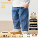 巴拉巴拉寶寶褲子男童休閑褲牛仔褲秋裝時(shí)尚200324108105