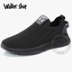 Walker Shop休閑鞋男鞋2026年春夏季【防滑透氣】運動(dòng)鞋百搭網(wǎng)面休閑鞋子男 黑色【運動(dòng)鞋碼】 39
