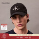 Calvin KleinJeans男女情侶ck刺繡純棉休閑運動(dòng)彎檐鴨舌帽棒球帽隨心選禮物 4G5004G-UB1-太空黑 均碼 OS