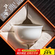 兮元記羊脂玉瓷主人杯單杯陶瓷茶杯普洱杯壓手杯個(gè)人專(zhuān)用喝茶品茗杯茶盞 青白玉瓷壓手杯【東方禮盒】
