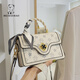 北包包質(zhì)感包包女新款斜挎包單肩時(shí)尚百搭印花手提女包生日禮物送女友 米白色