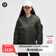 lululemon丨Oversized-Fit 女士超寬松款帶夾層飛行員夾克 LW4CHTS 板巖棕色/軍綠色 M