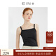 EIN言軟糯親膚貼身內搭小吊帶打底衫T恤簡(jiǎn)約純色背心夏季新款 黑色 L