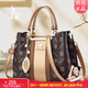袋鼠卡拉情人節禮物實(shí)用女士包女包包包送老婆生日情人節禮物送媽媽手提包 古銅色（禮盒+手包）