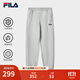 FILA 斐樂(lè )情侶款男女長(cháng)褲25秋冬季新款休閑寬松收口運動(dòng)褲子加絨保暖 【加絨版】煙花云灰-MG XL 180/88A/XL