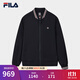 FILA 斐樂(lè )官方男士梭織外套2025冬新款時(shí)尚簡(jiǎn)約商務(wù)休閑舒適夾克 傳奇藍-NV XL 180/100A/XL