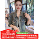 傾她港風(fēng)做舊重工釘珠秋季牛仔外套女春季復古時(shí)尚休閑小個(gè)子短款夾克 牛仔藍 M建議100-110斤