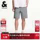 杰克·瓊斯（JACK&JONES）男裝刺繡logo舒適百搭潮時尚簡約純色個性休閑基礎(chǔ)短褲225215039 E00霜灰色 M (175)