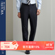 威可多（VICUTU）男士褲秋冬羊毛藏藍經(jīng)典正裝商務(wù)男褲西服褲 藏藍色 34