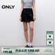 ONLY2025夏季新款個(gè)性時(shí)髦高腰A字褲裙短褲牛仔褲女|125243002 J19 黑牛仔 L