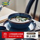 宜家（IKEA）GLADELIG格拉德里彩釉碗藍色多件套吃飯餐具多尺寸家用 碗藍色11cm
