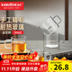 金灶（KAMJOVE）手工吹制純玻璃茶杯水杯品茗杯新款帶把玻璃杯耐高溫小茶杯花茶杯 K-101T 50ml 4只