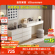 全友家居 現代簡(jiǎn)約梳妝臺收納柜一體臥室可伸縮斗柜化妝臺桌子