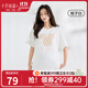 十月結晶孕婦短袖t恤上衣純棉女夏季中長(cháng)款百搭寬松大碼 經(jīng)典款-米奇（梔子白） L