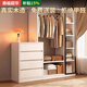 鼎榀韶華實(shí)木斗柜掛衣架一體臥室靠墻床尾收納柜簡(jiǎn)約臥室衣帽架衣柜儲物柜 常規款-長(cháng)1.2米
