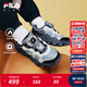 FILA斐樂(lè )兒童童鞋運動(dòng)跑鞋子2025冬季新款男女小童加絨籃球鞋豌豆 淺灰藍色/幻象藍-AI 32 內長(cháng)20.0cm