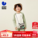 迷你巴拉巴拉【暖姜發(fā)熱抑菌】男女童兒童T恤舒適運動(dòng)風(fēng)長(cháng)袖上衣 奶白10504 110