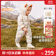 英氏（YEEHOO）兒童羽絨服秋冬納米抗菌輕薄款嬰兒羽絨服連體衣