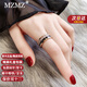 MZMZ戒指女男玫瑰金色羅馬圓環(huán)可轉動(dòng)食指環(huán)個(gè)性雙十二生日禮物送女友 8號【專(zhuān)柜16~18號】