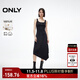 ONLY2025夏季新款簡(jiǎn)約背心裙U型領(lǐng)不規則傘裙連衣裙女|125161029 H1Z黑色 M
