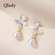 Qlady新年蝴蝶耳夾女無(wú)耳洞耳環(huán)2025年氣質(zhì)高級感耳飾獨特耳墜生日禮物