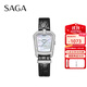 SAGA世家品牌手表女士石英腕表唐頓之夜輕奢鑲鉆禮物送老婆送女友 舞會(huì )黑