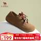 駱駝（CAMEL）【好物體驗】復古勃肯鞋女休閑穆勒鞋平底圓頭單鞋 L25S700103 沙棕 39