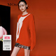 MO&Co.【新春秋寓意·展翅高飛】毛衣含綿羊毛春秋手工掛毛金線(xiàn)紅色 大紅色 M 165