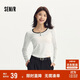 森馬（Semir）長(cháng)袖T恤女短款撞色打底衫簡(jiǎn)約風(fēng)秋季假兩件修身衣服101524101005