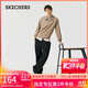 斯凱奇（Skechers）加絨閃穿褲|秋冬新款男女同款傘兵褲保暖休閑褲衛褲時(shí)尚闊腿褲