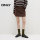 ONLY 2025夏季A字麂皮絨感解構剪裁短裙半身裙女|12536S007