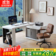 斯蘭夢(mèng)貝輕奢現代實(shí)木電腦桌臺式臥室伸縮轉角書(shū)桌書(shū)房家用辦公桌工作臺 升級實(shí)木板電腦桌【帶B20椅】 1600*600*750mm（無(wú)鍵盤(pán)托）