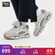 斐樂(lè )（FILA）【楊冪同款】女鞋KM2老爹鞋運動(dòng)鞋2025新款厚底休閑鞋老爹鞋 奶白/木薯粉黃-GT 36