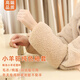 JCZS袖套女2025新款秋冬服專(zhuān)用加長(cháng)上班防臟高顏值毛絨手袖護袖 短款小羊駝袖套白色