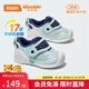 基諾浦（ginoble）學(xué)步鞋嬰兒 寶寶鞋秋季男女童鞋 8-18個(gè)月機能鞋春秋款 GB2122 水療藍/夜影藍 19.5 120mm 適合腳長(cháng)116-124mm