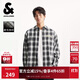 杰克·瓊斯（JACK&JONES） 男裝襯衫時(shí)尚百搭潮個(gè)性衣身格紋舒適全棉翻領(lǐng)休閑上衣225305019